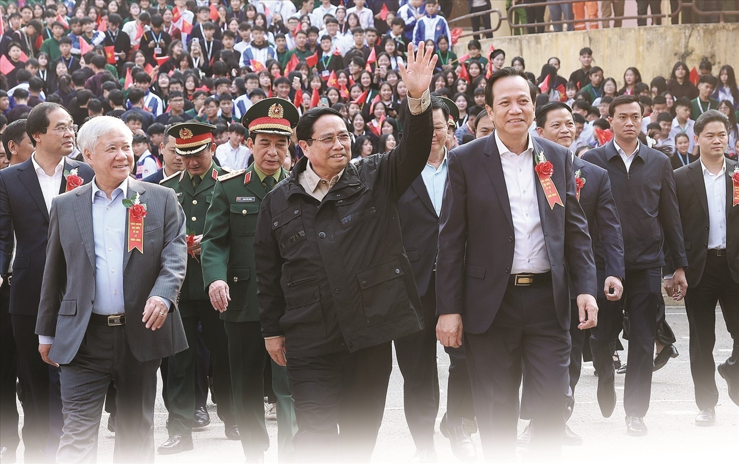 Thủ tướng  Phạm Minh Chính dự Lễ khởi công Dự án đầu tư cơ sở vật chất cho Trường Phổ thông Vùng cao Việt Bắc, Thái Nguyên ngày 11/1/2026