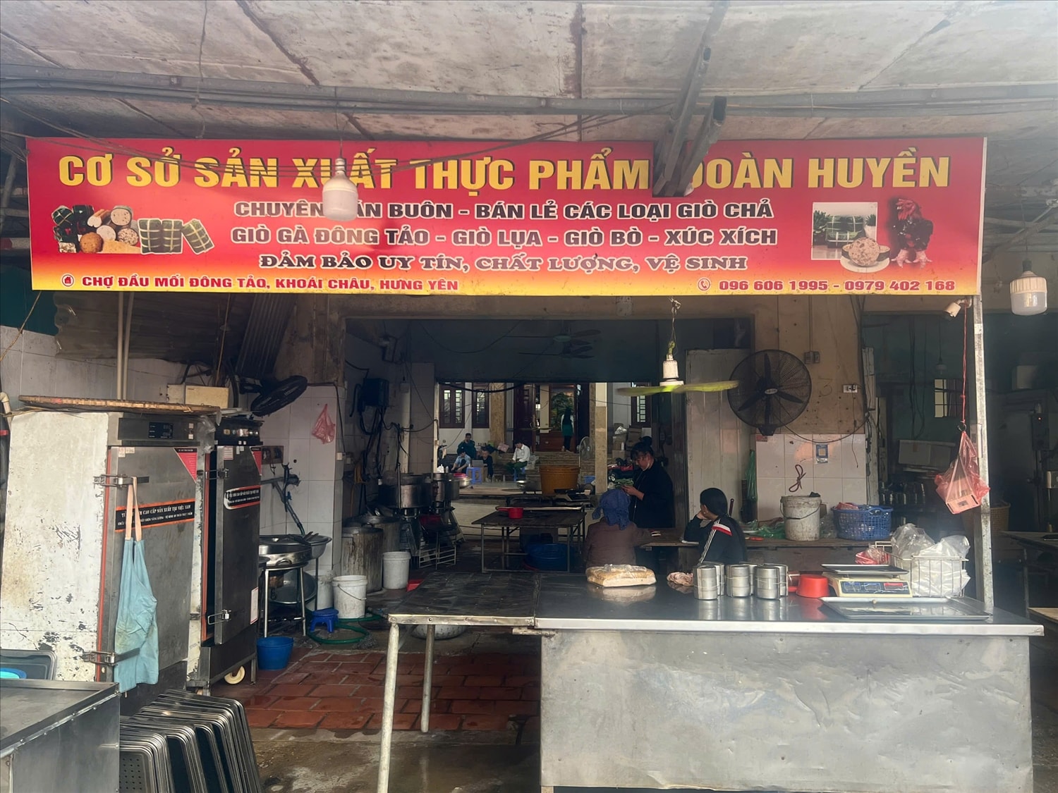 Cơ sở sản xuất thực phẩm Đoàn Huyền tại xã Hoàn Long, tỉnh Hưng Yên