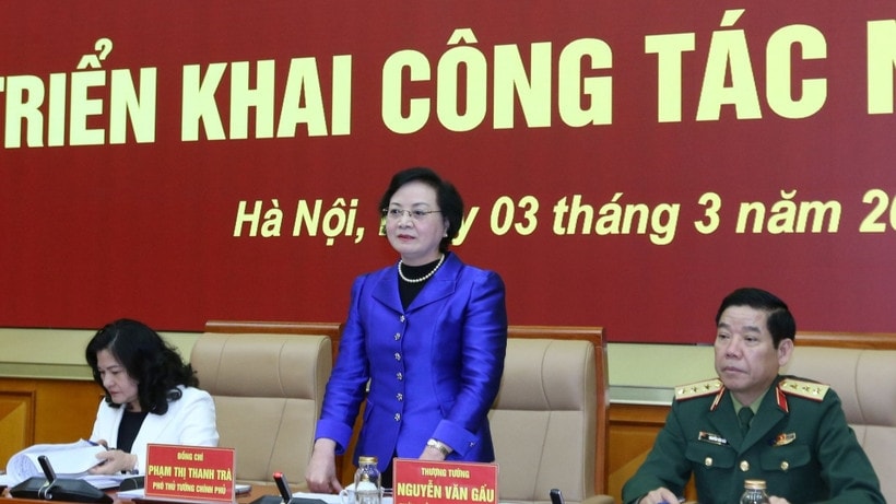 Bí thư Trung ương Đảng, Phó Thủ tướng Chính phủ Phạm Thị Thanh Trà, Trưởng Ban Chỉ đạo quốc gia về tìm kiếm, quy tập và xác định danh tính hài cốt liệt sĩ chủ trì hội nghị triển khai công tác năm 2026 của Ban Chỉ đạo.