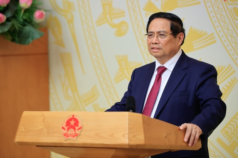 Thủ tướng nêu rõ, mục tiêu kép, mục tiêu cao nhất là vừa phát triển ngành thủy sản bền vững, lâu dài; vừa gỡ thẻ vàng IUU theo khuyến cáo của EU - Ảnh: VGP/Nhật Bắc