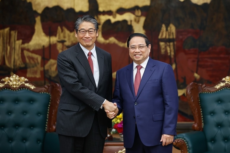 Thủ tướng Chính phủ Phạm Minh Chính tiếp Đại sứ Nhật Bản tại Việt Nam Ito Naoki - Ảnh: VGP/Nhật Bắc