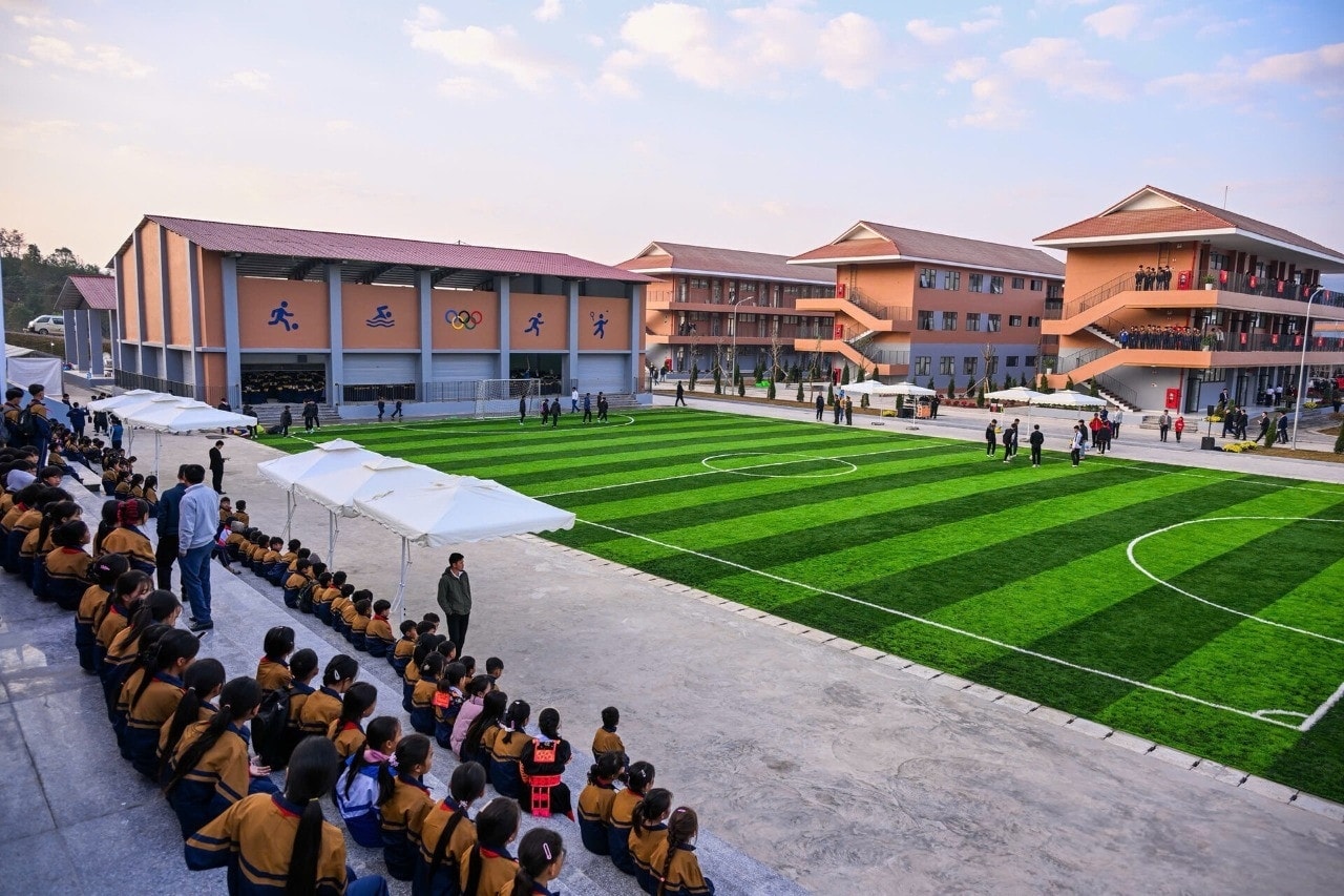 Đầu tư trường nội trú liên cấp khu vực biên giới không chỉ dừng lại ở việc xây dựng cơ sở vật chất, mà hướng tới hình thành một hệ sinh thái giáo dục hoàn chỉnh. 
