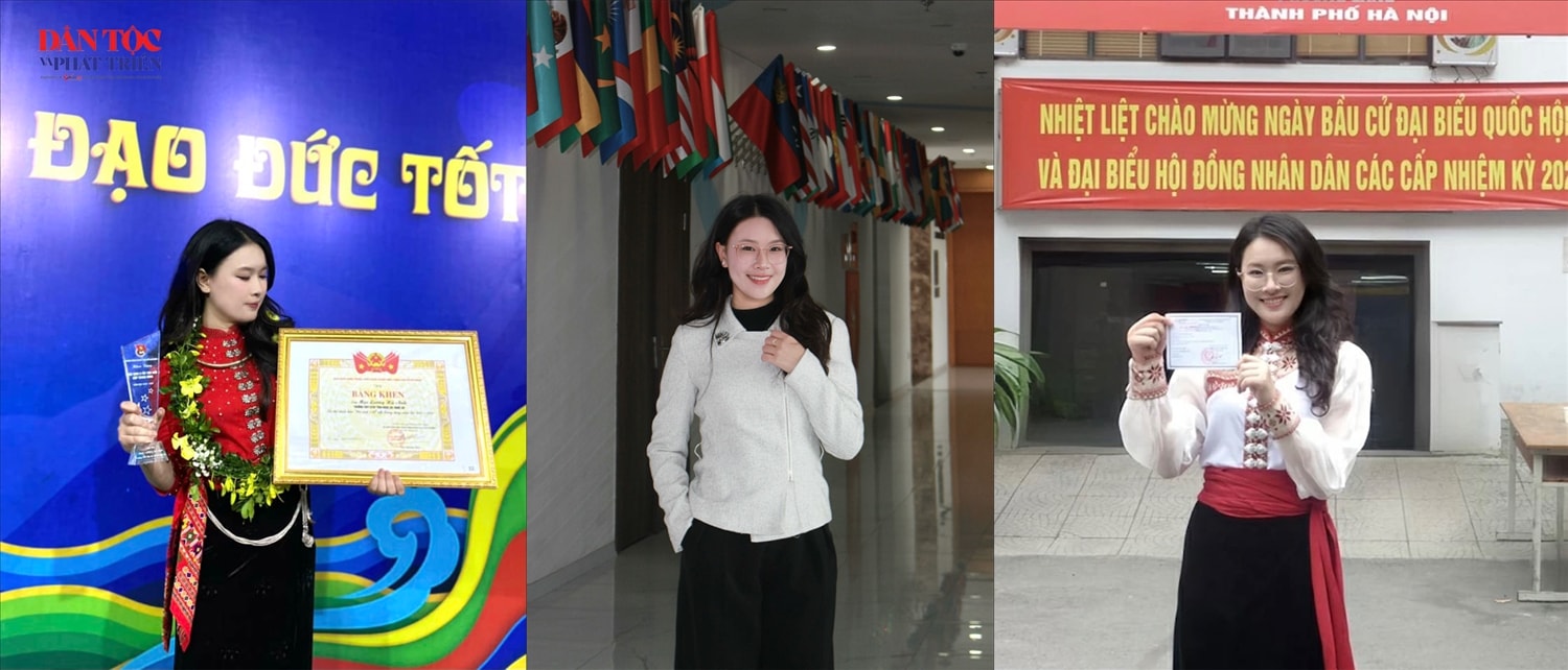 Chân dung em Mạc Lương Hà Anh, dân tộc Thái, sinh viên năm 2 ngành Quan hệ Quốc tế, Học viện Ngoại giao