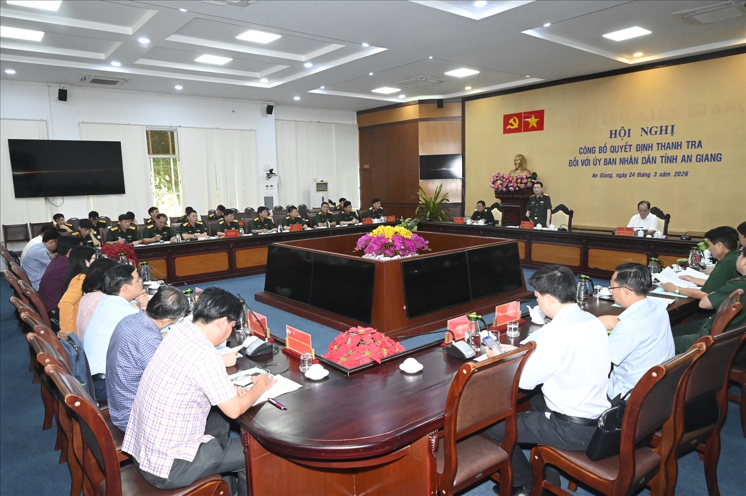 Đợt thanh tra sẽ giá toàn diện về  việc tổ chức  thực hiện nhiệm vụ quốc phòng, quân sự tại tỉnh An Giang 