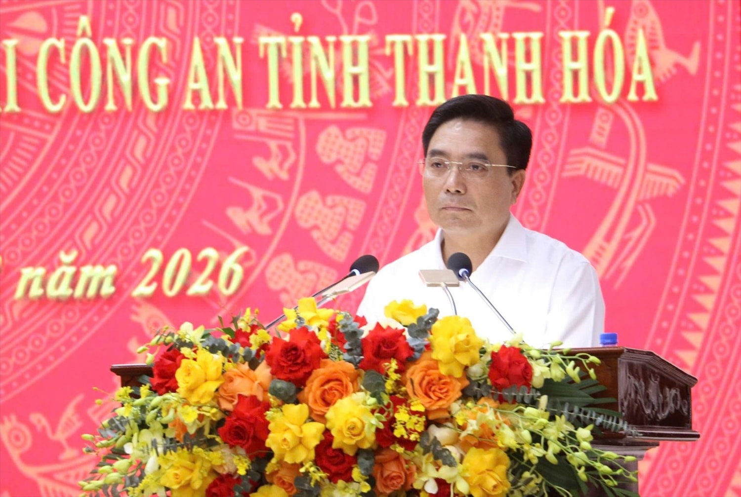 Ông Nguyễn Doãn Anh, Ủy viên Trung ương Đảng, Bí thư Tỉnh ủy phát biểu chỉ đạo tại Hội nghị