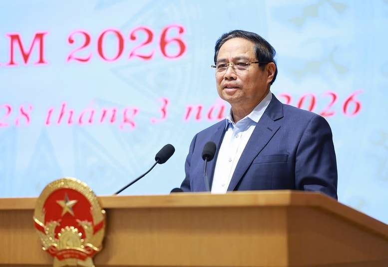 Thủ tướng Chính phủ Phạm Minh Chính, Trưởng Ban Chỉ đạo của Chính phủ về phát triển khoa học, công nghệ, đổi mới sáng tạo, chuyển đổi số và Đề án 06 (Ban Chỉ đạo) chủ trì phiên họp lần thứ hai năm 2026 của Ban Chỉ đạo - Ảnh: VGP/Nhật Bắc