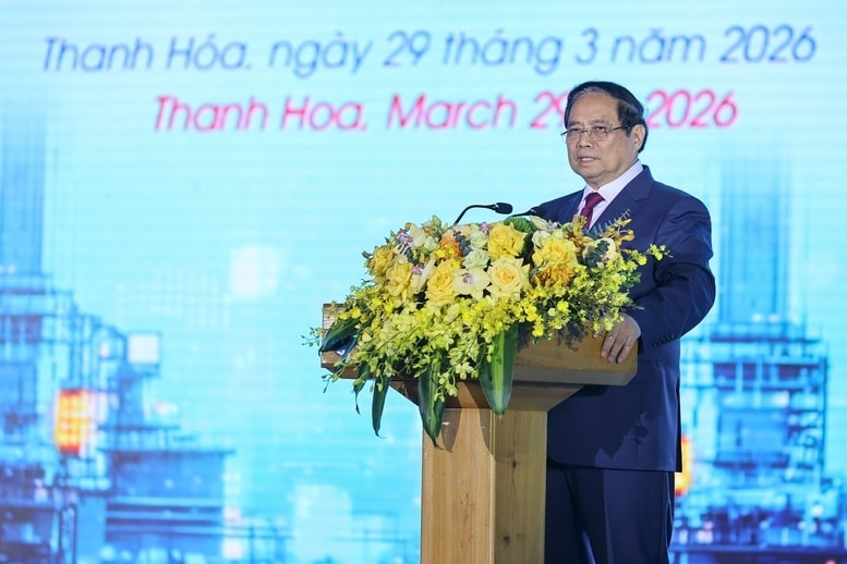 Thủ tướng Phạm Minh Chính phát biểu tại Hội nghị - Ảnh: VGP/Nhật Bắc