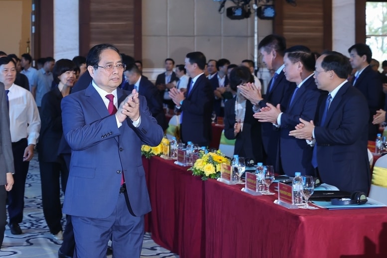 Thủ tướng Phạm Minh Chính dự Hội nghị xúc tiến đầu tư tỉnh Thanh Hóa năm 2026 - Ảnh: VGP/Nhật Bắc