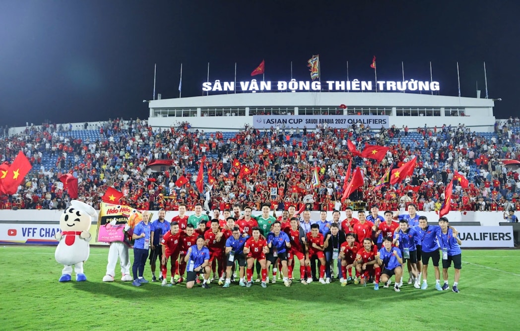 Đội tuyển Việt Nam giành chiến thắng trước Malaysia tại lượt trận cuối cùng loại Asian Cup 2027 (Ảnh VFF)