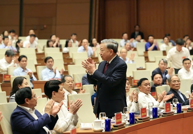 Tổng Bí thư, Chủ tịch nước Tô Lâm và các đại biểu dự Hội nghị - Ảnh: VGP/Nguyễn Hoàng