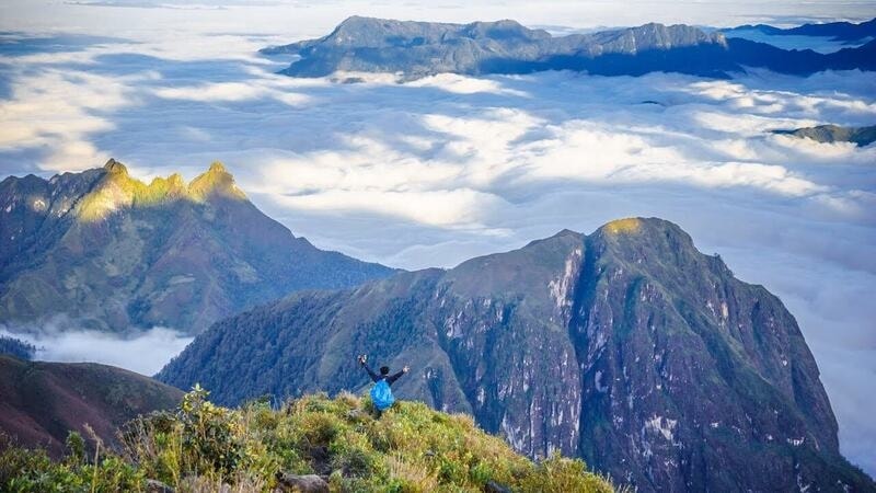 Bạch Mộc Lương Tử – Điểm trekking nổi tiếng, đặc biệt, đây là một trong các địa điểm du lịch Lai Châu lý tưởng cho các trekker muốn thử sức với những chuyến đi phiêu lưu. Ảnh: MIA.vn