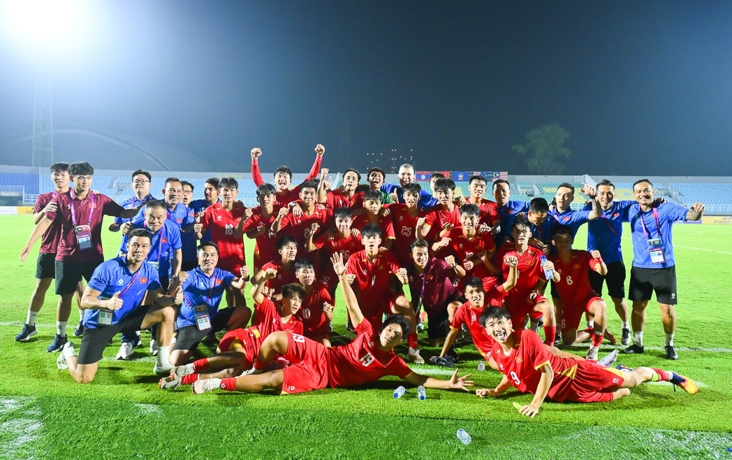 U17 Việt Nam lập kỳ tích với chuỗi 15 trận bất bại kỷ lục (Ảnh IT)