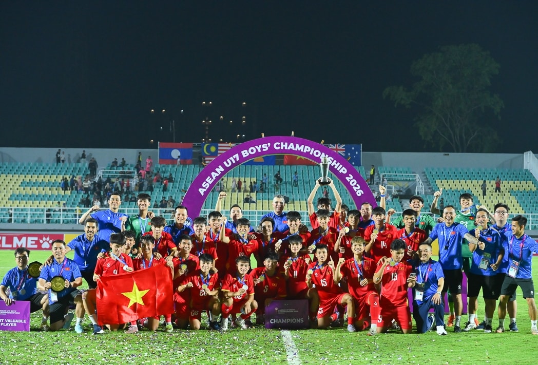 U17 Việt Nam đã tạo ra một kỳ tích mới của bóng đá trẻ nước nhà (Ảnh IT)