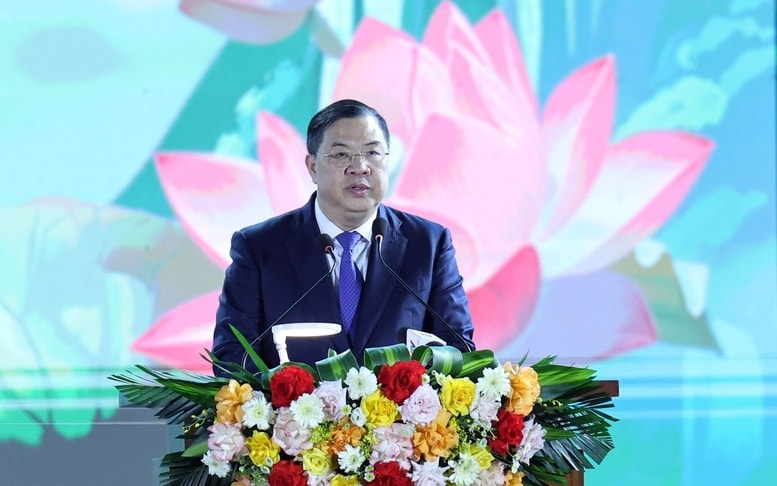 Phó Thủ tướng Thường trực Chính phủ Phạm Gia Túc phát biểu tại buổi lễ.