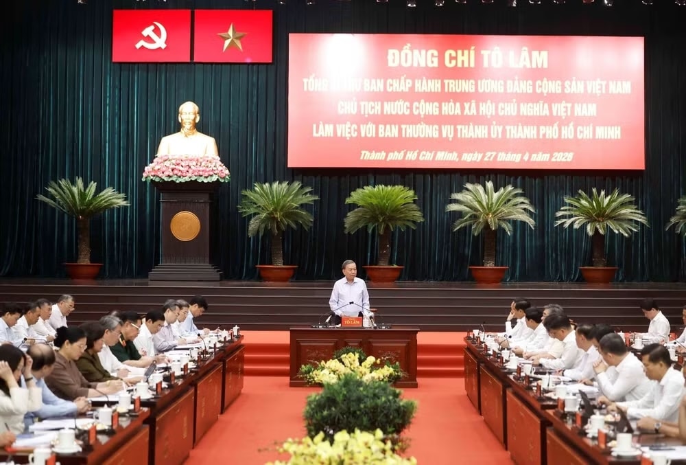 Tổng Bí thư, Chủ tịch nước Tô Lâm phát biểu chỉ đạo. (Ảnh: TTXVN)
