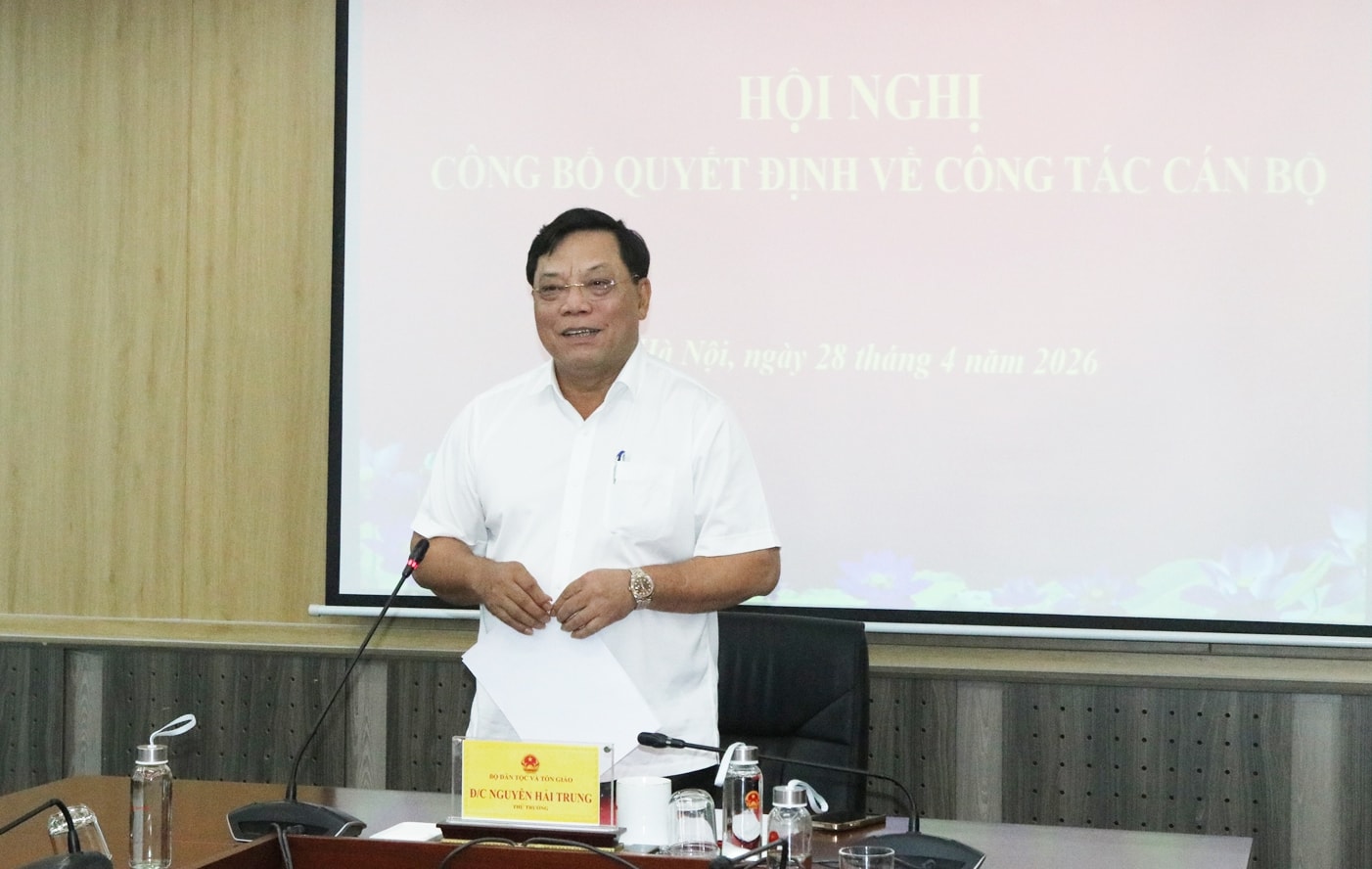 Thứ trưởng Nguyễn Hải Trung phát biểu tại Hội nghị