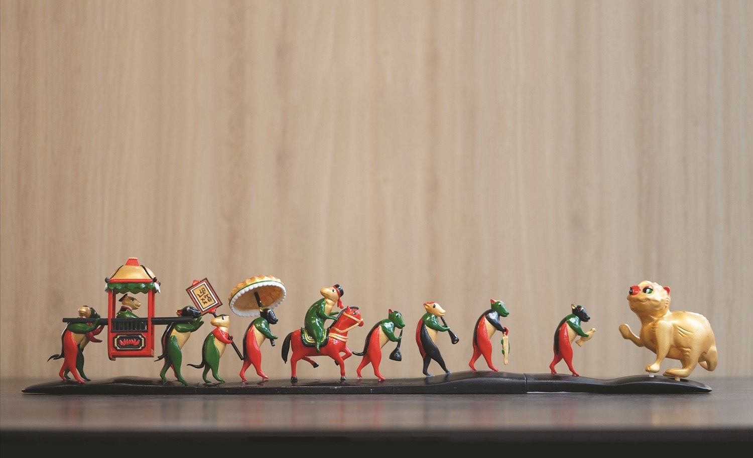 Sản phẩm Bộ lưu niệm tượng 3D Đông Hồ và set Tô tượng  của nhóm sinh viên Trường Đại học Kiến trúc Hà Nội