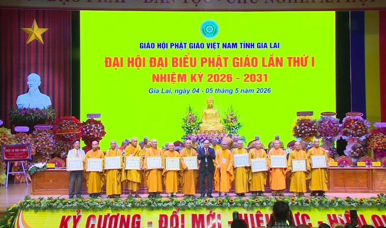 Thượng tọa Thích Tâm Mãn được tái suy cử Trưởng ban Trị sự Giáo hội Phật giáo tỉnh Gia Lai 