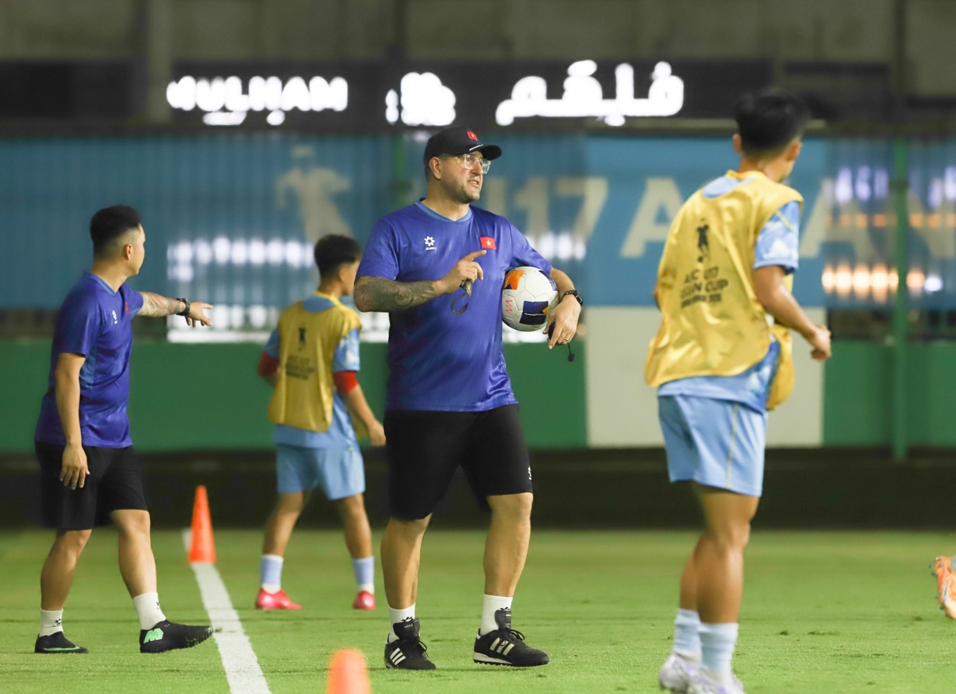 U17 Việt Nam gấp rút hoàn thiện bước chuẩn bị cuối cùng cho trận ra quân gặp U17 Yemen (Ảnh VFF)