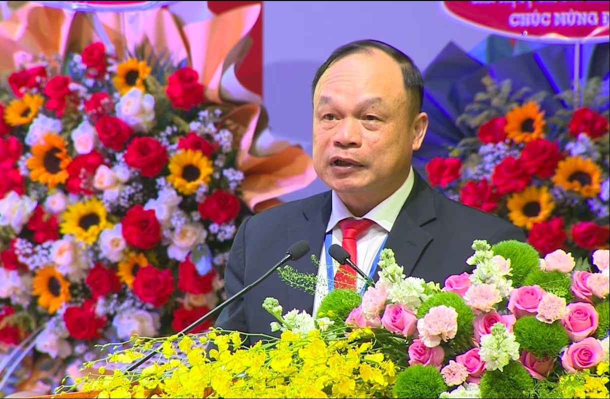 Phó Chủ tịch UBND tỉnh Gia Lai Dương Mah Tiệp  phát biểu tại Đại hội