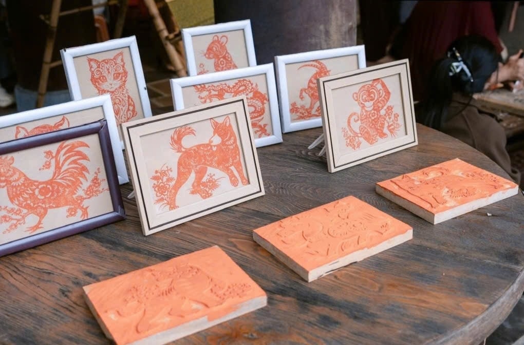  Một số khuôn in tranh Đông Hồ để du khách trải nghiệm