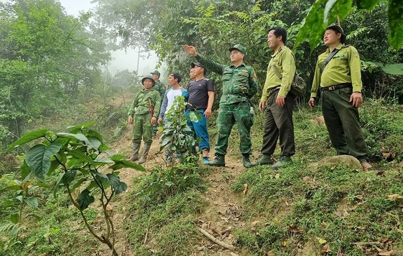 Cán bộ Trạm Kiểm lâm Trung Lý