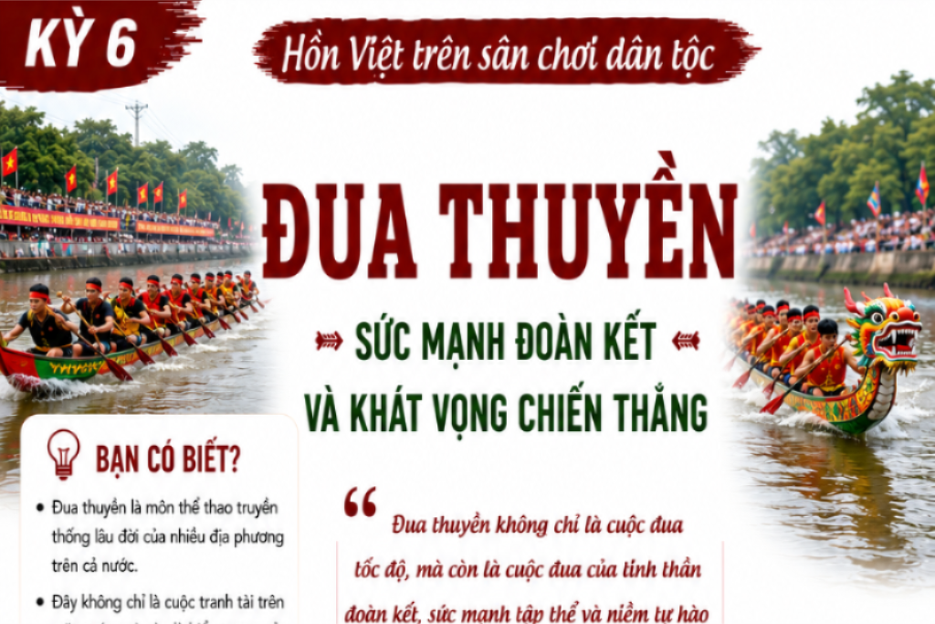 Đua thuyền - Sức mạnh đoàn kết và khát vọng chiến thắng 