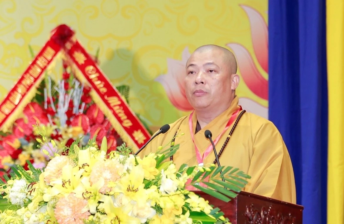 Thượng tọa Thích Tâm Chính được suy cử làm Trưởng Ban Trị sự Giáo hội Phật giáo Việt Nam tỉnh Thanh Hóa khóa IX, nhiệm kỳ 2026-2031. Ảnh: Lê Hợi
