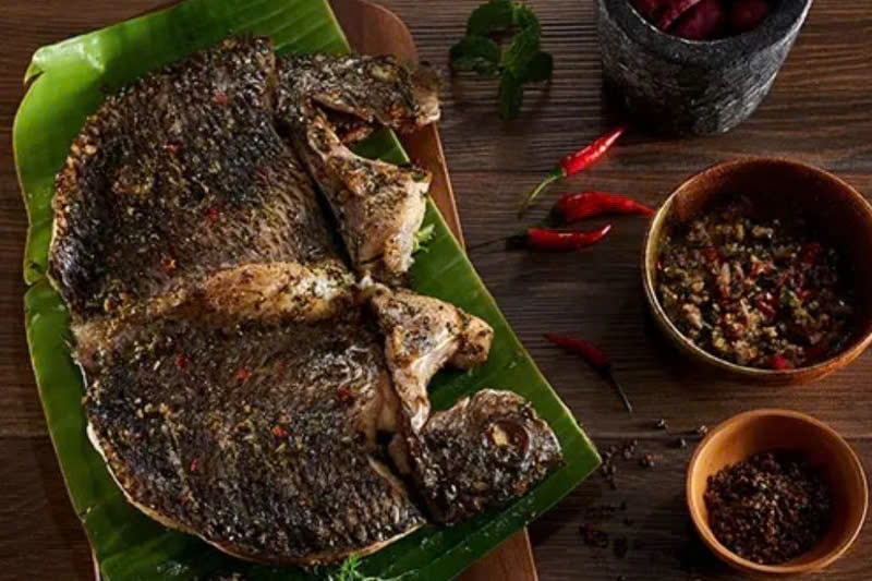 Pa pỉnh tộp nướng (Ảnh Monngonmoingay)