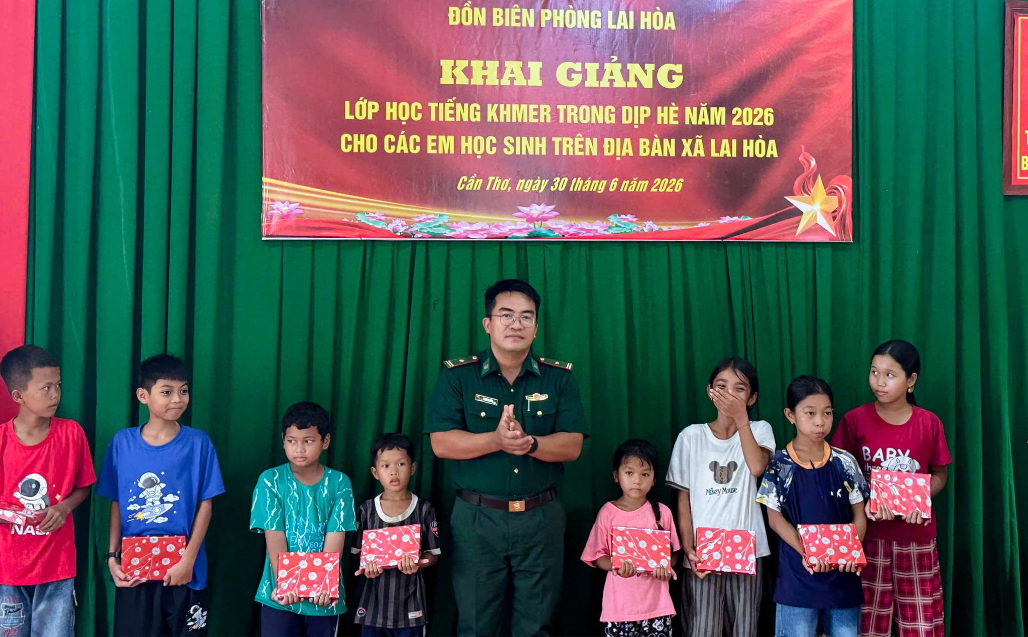 Cần Thơ: Khai giảng lớp dạy tiếng Khmer Hè năm 2026 cho học sinh khu vực biên giới biển 
