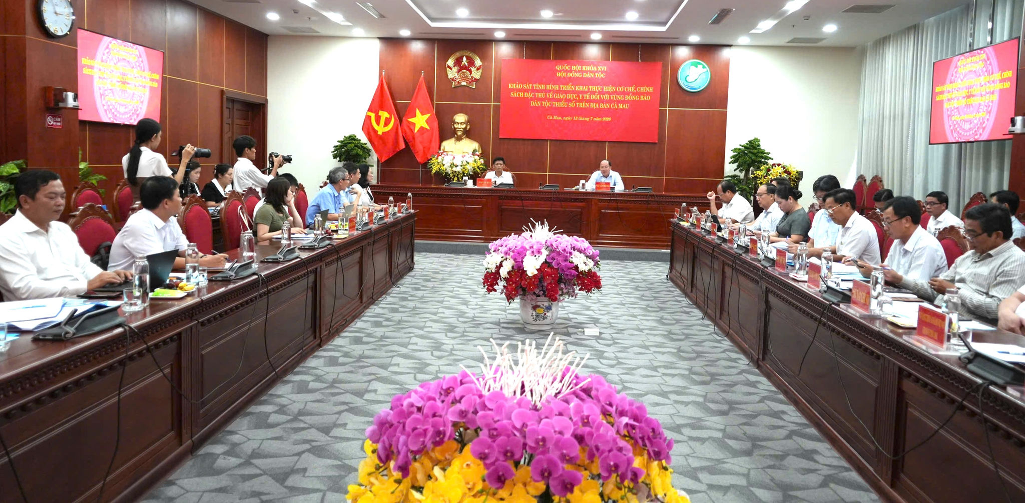 Bí thư Tỉnh ủy Cà Mau - Nguyễn Hồ Hải, tiếp và làm việc với đoàn công tác