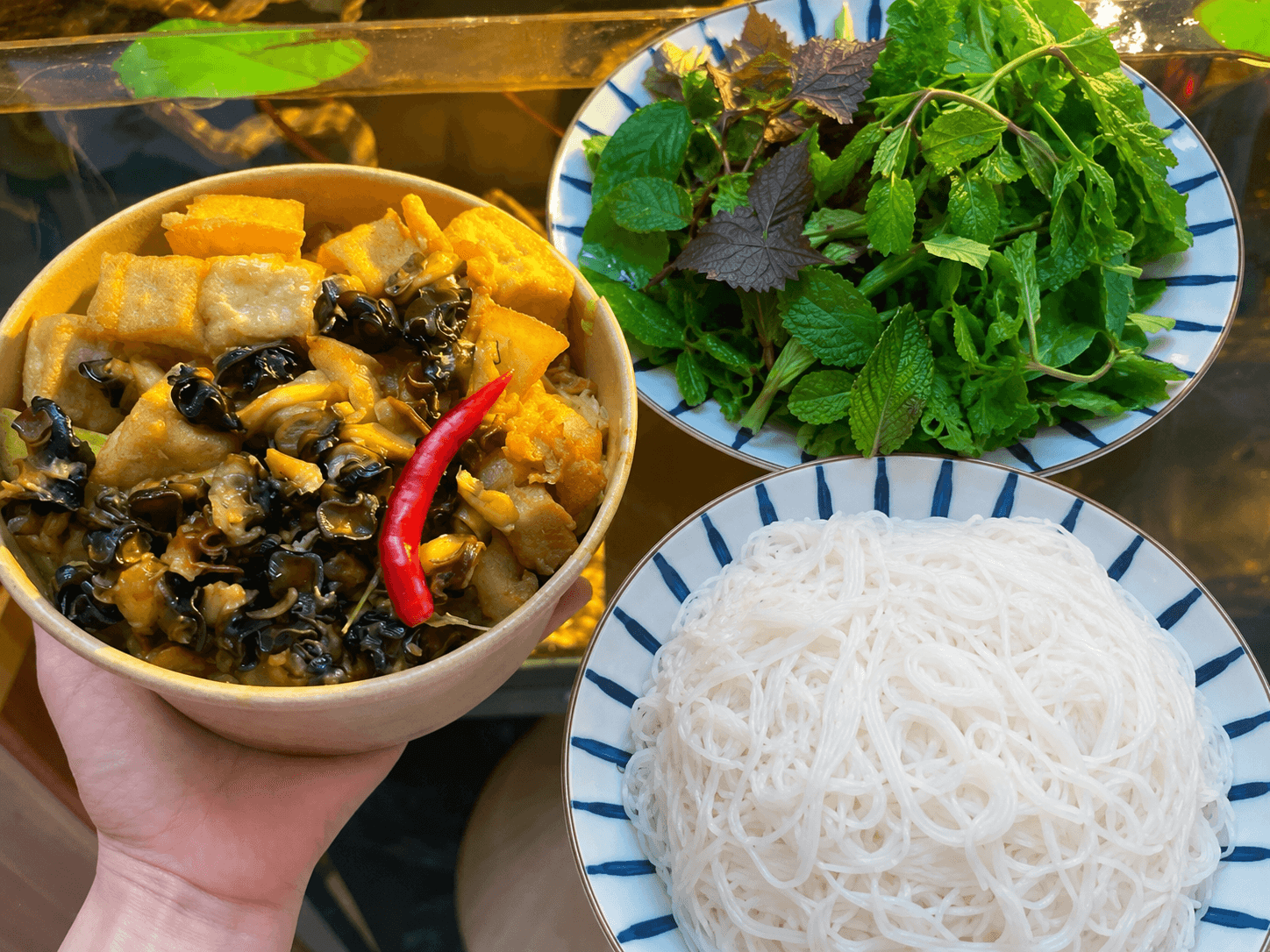 Ốc om chuối đậu, món ăn đồng quê, nghĩ đã thèm 