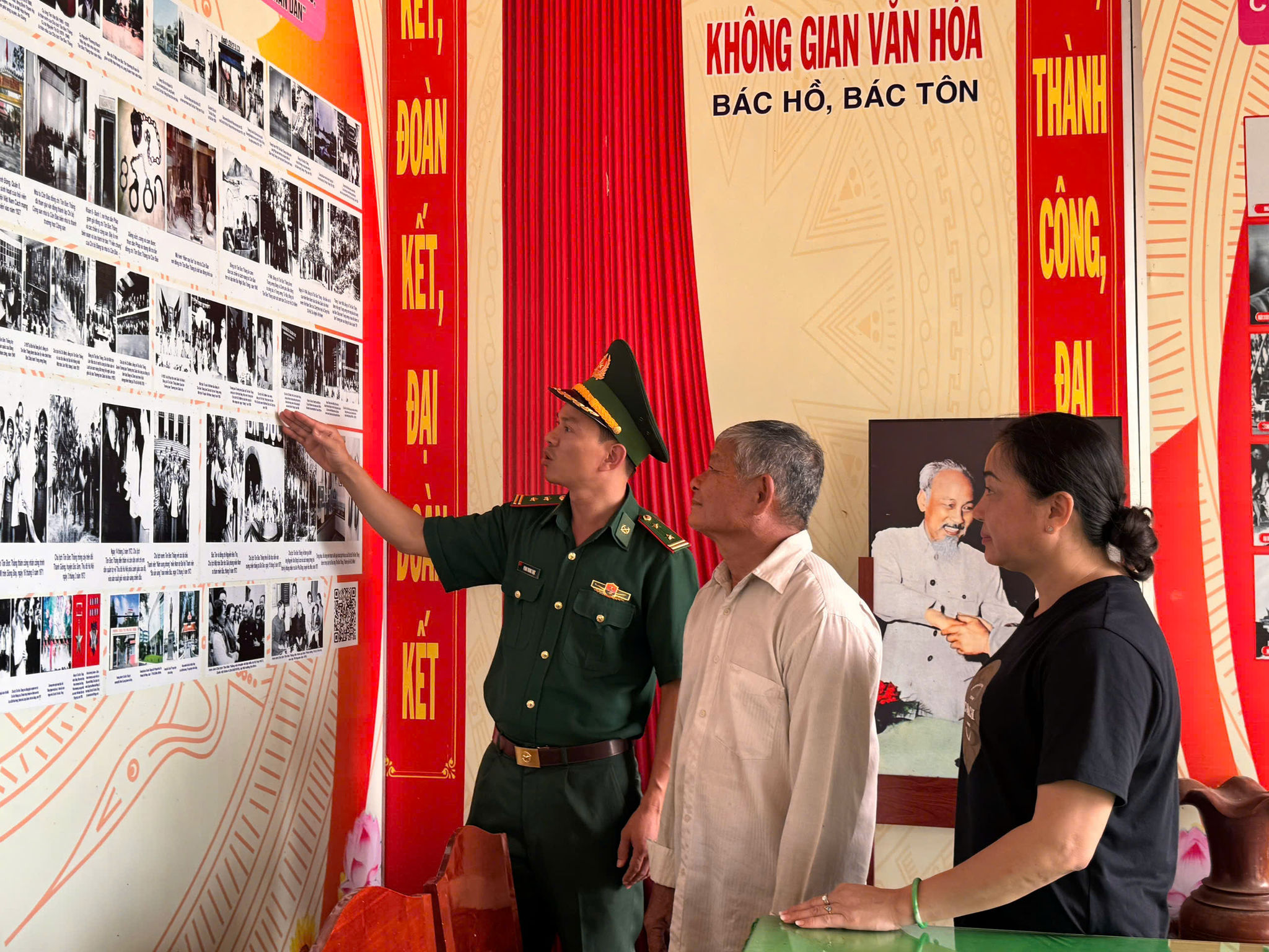 Không gian văn hoá tại Chùa Bồng Lai - được ĐBP Vĩnh Nguơn đóng góp hình ảnh và thường xuyên đến đây gặp gỡ người dân