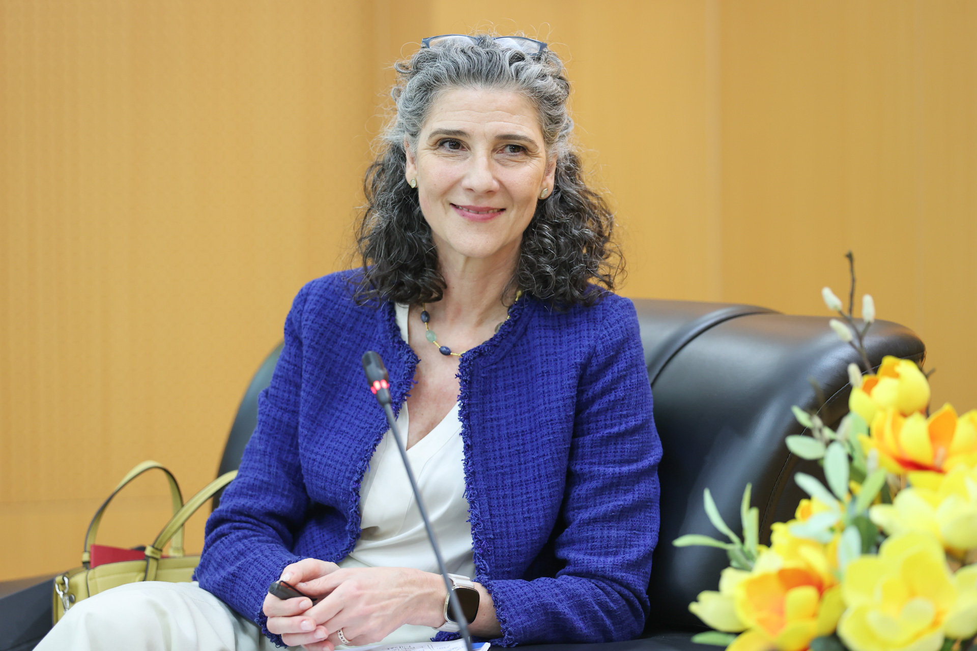Bà Ramla Khalidi - Trưởng đại diện Thường trú của UNDP tại Việt Nam. Ảnh: Lê Anh Dũng