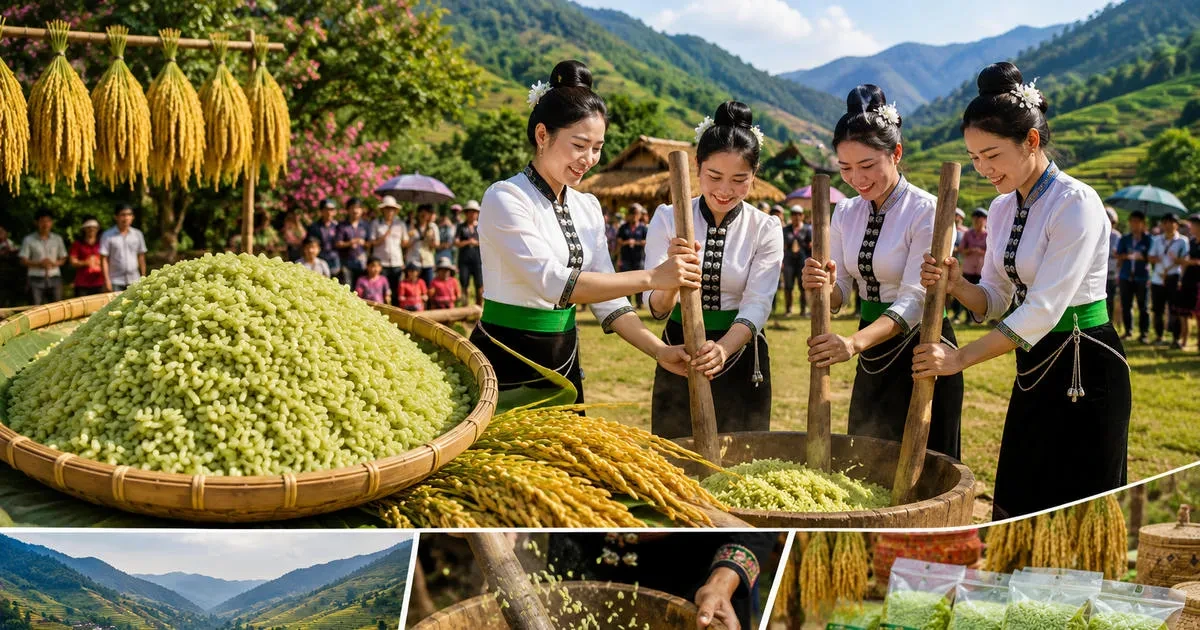 Lễ hội Cốm góp phần bảo tồn di sản văn hóa và tạo thêm động lực để phát triển kinh tế địa phương. Ảnh: CTTĐT Lào Cai