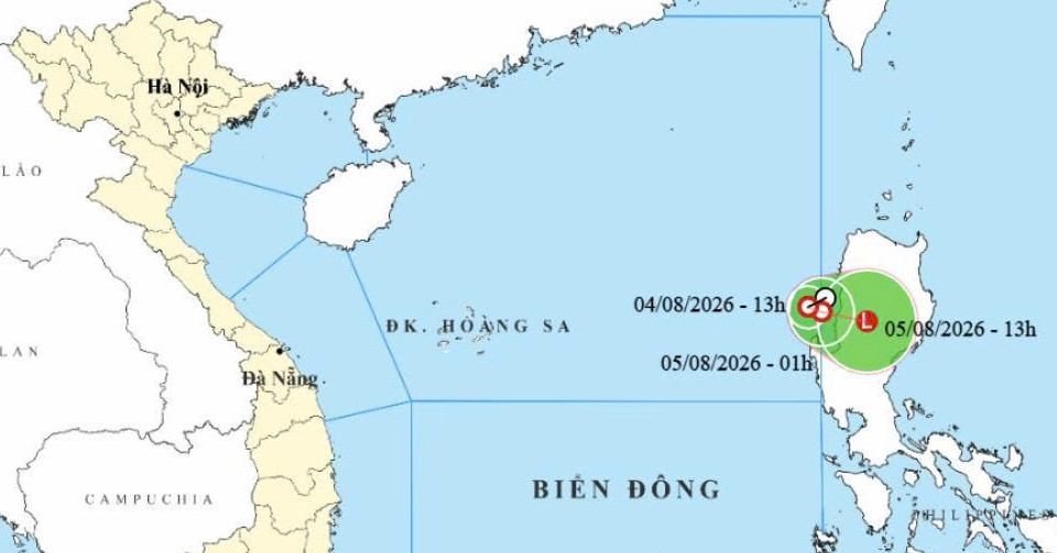 Tin mới nhất về áp thấp nhiệt đới vừa hình thành trên Biển Đông