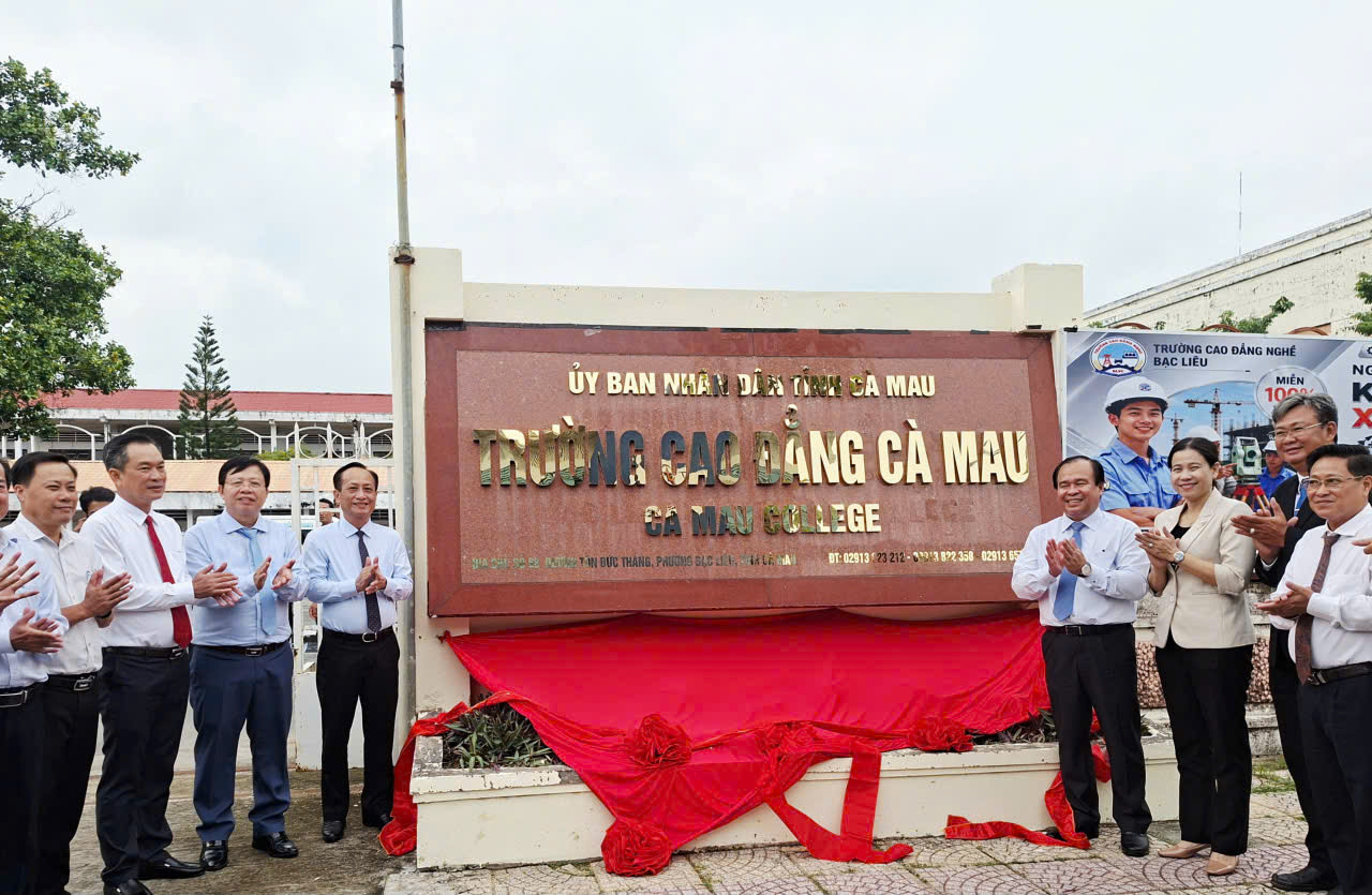 Công bố thành lập Trường Cao đẳng Cà Mau 