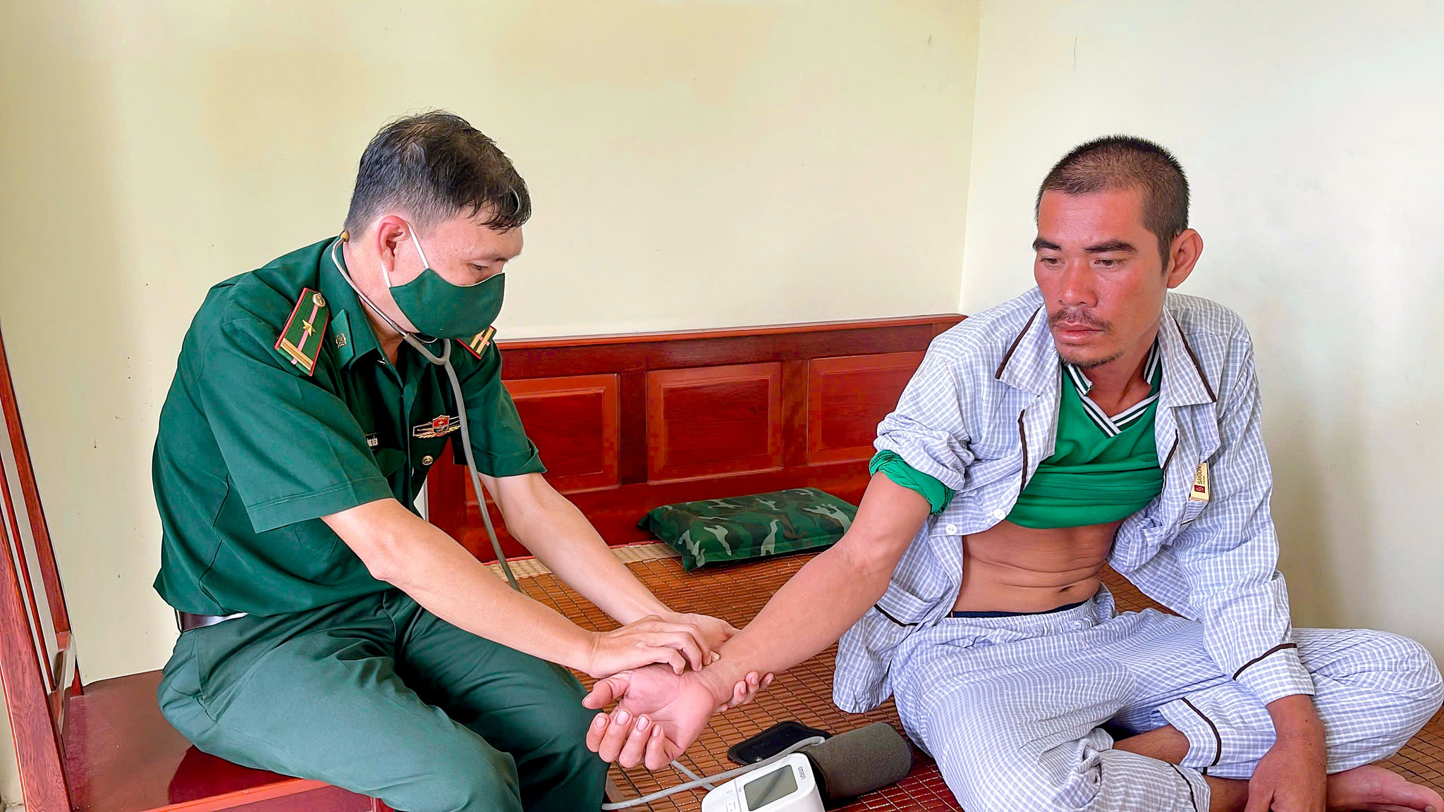Hiện tại sức khoẻ ông Lê Văn Ngoan ổn định. Ảnh: Văn Long