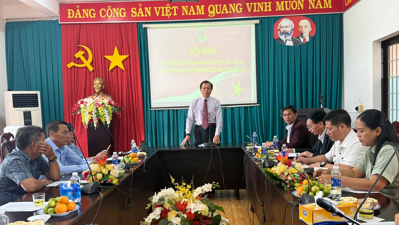Hội nghị thành lập và ra mắt Chi hội Hỗ trợ phát triển kinh tế miền núi tỉnh Đắk Lắk