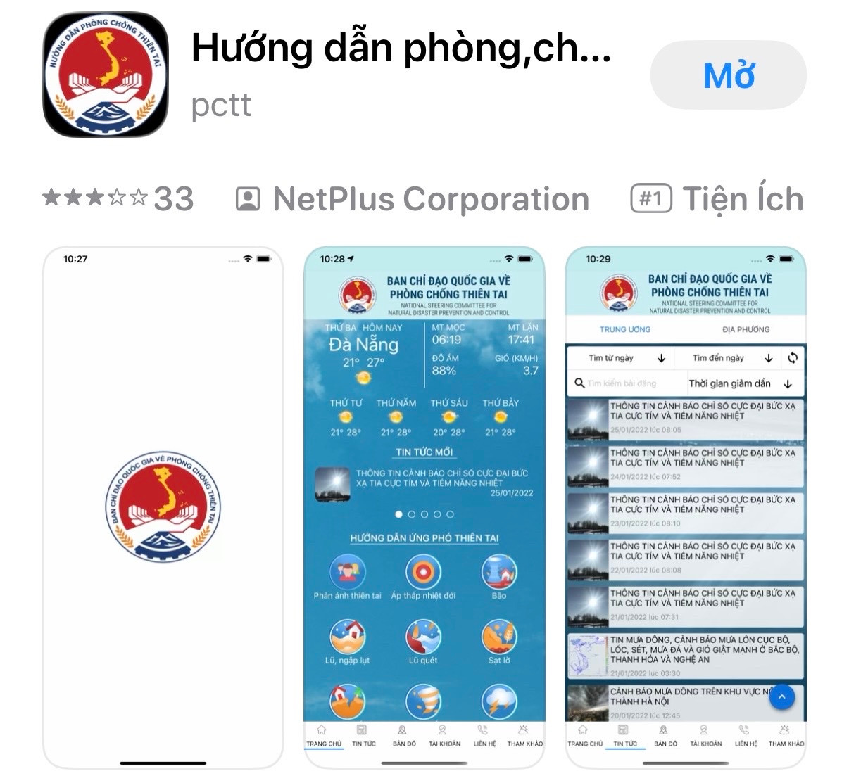 Ra mắt ứng dụng hướng dẫn phòng, chống thiên tai 