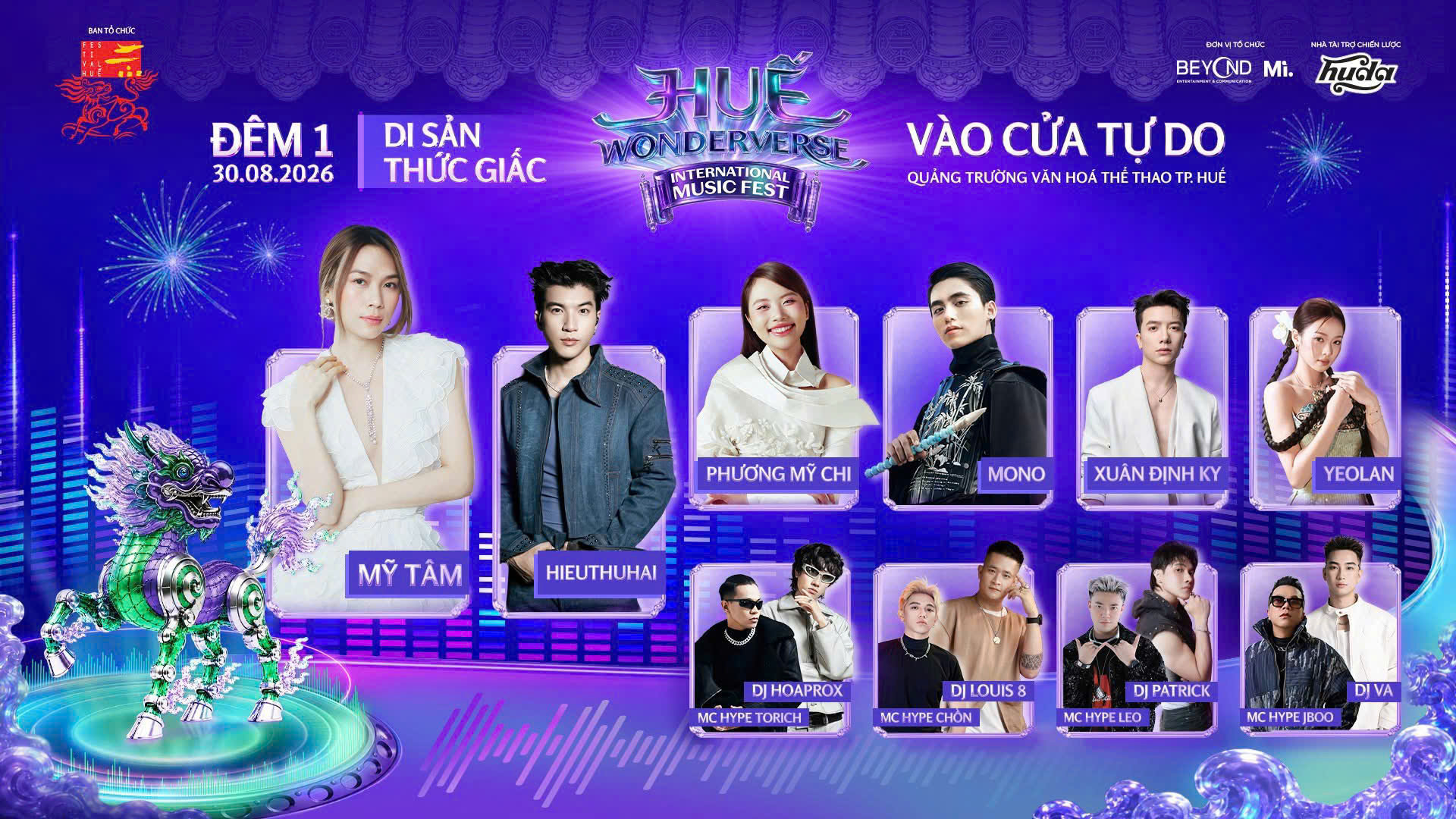 Huế Wonderverse Music Fest 2026: Khi di sản bước vào không gian mới 