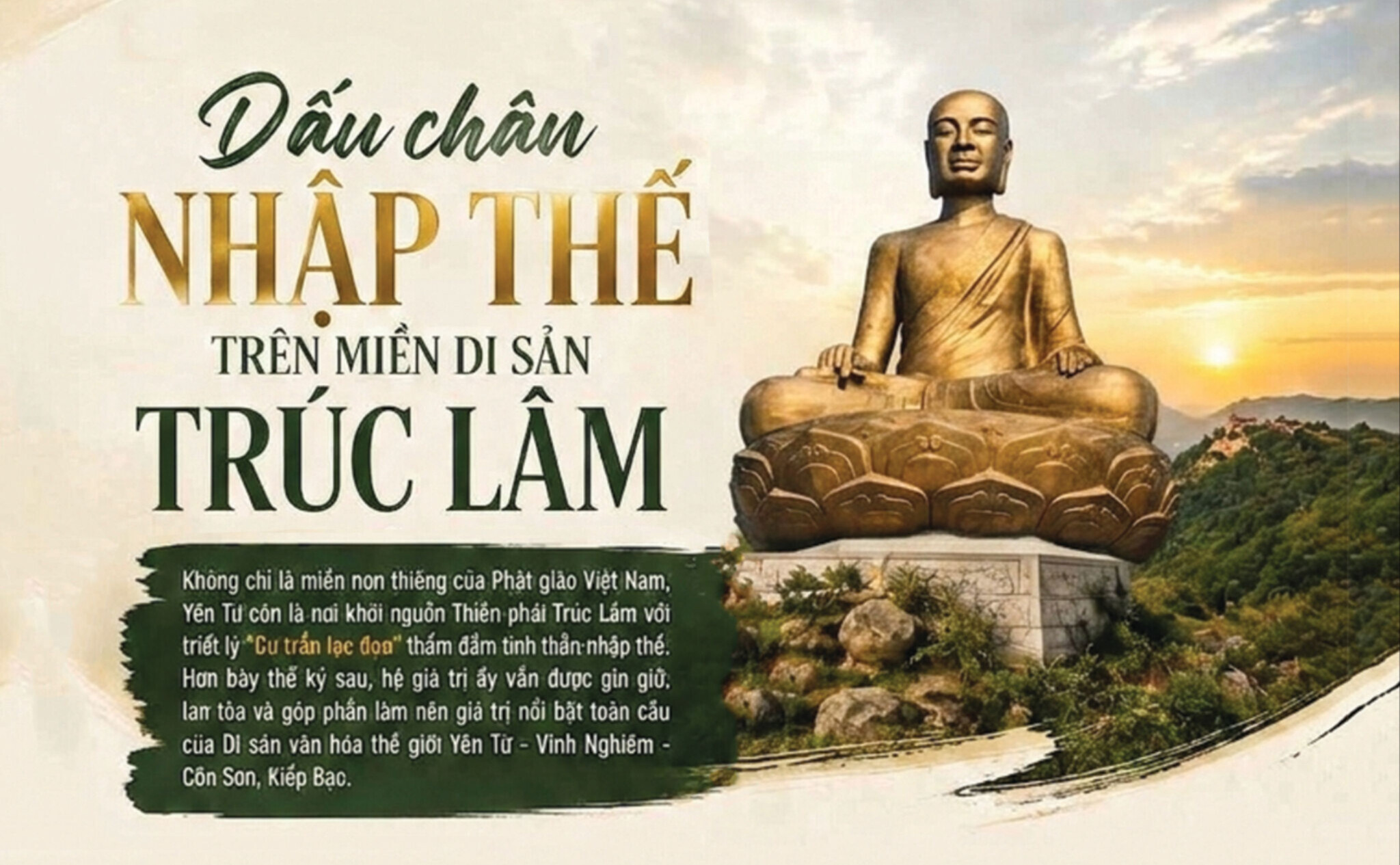 Dấu chân nhập thế trên miền di sản Trúc Lâm 