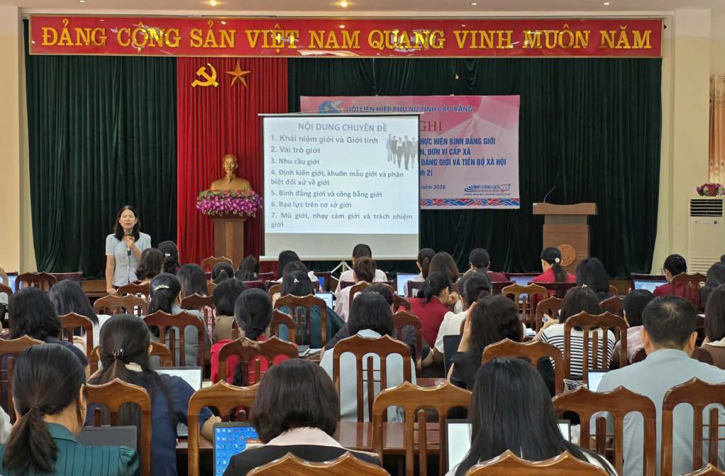 Cao Bằng: Nâng cao năng lực thực hiện bình đẳng giới cho cán bộ cấp xã