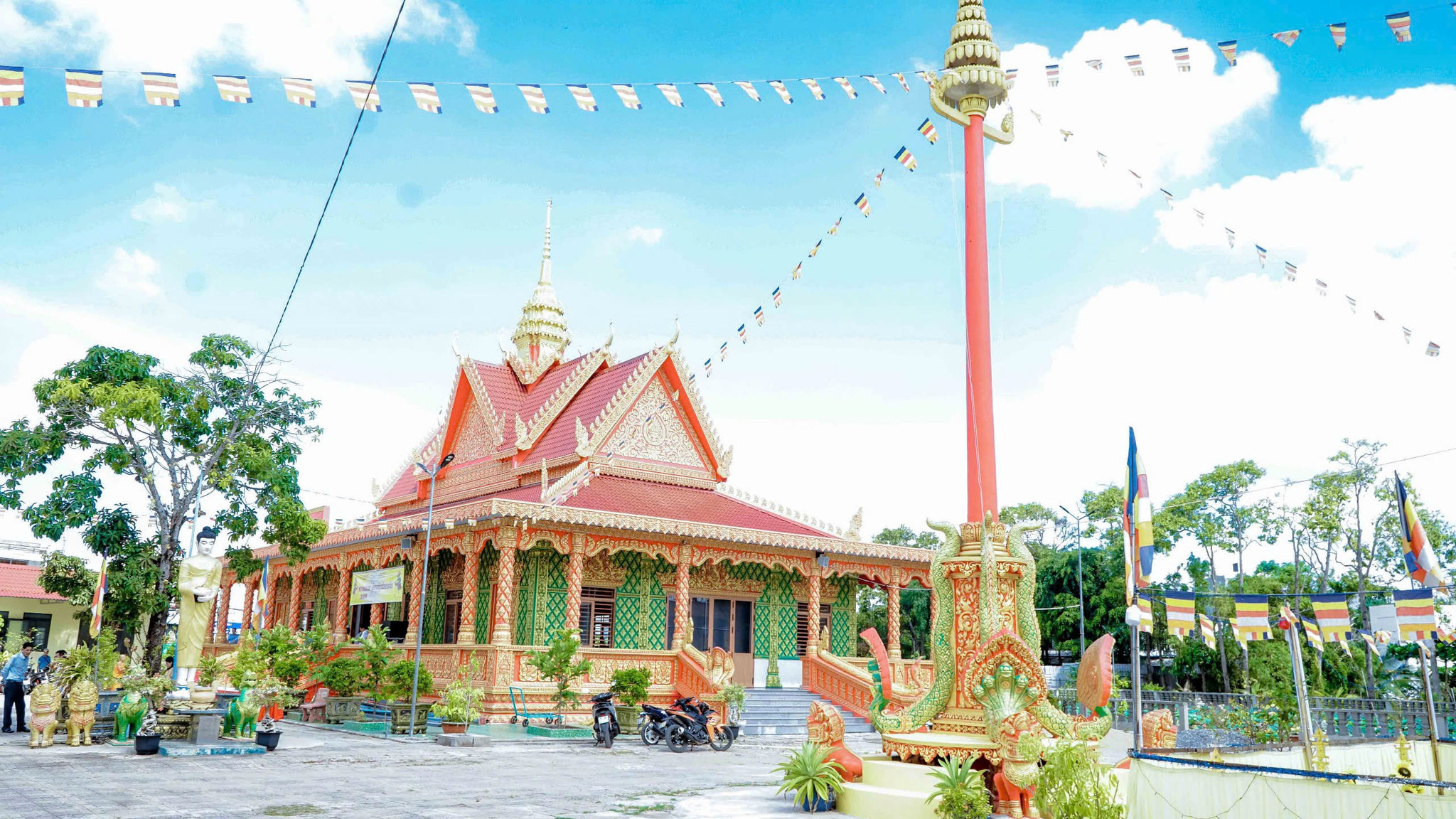 Cà Mau dự kiến có nhiều hoạt động hưởng ứng Ngày văn hoá được tổ chức tại chùa Khmer trên địa bàn tỉnh. Ảnh: Như Tâm
