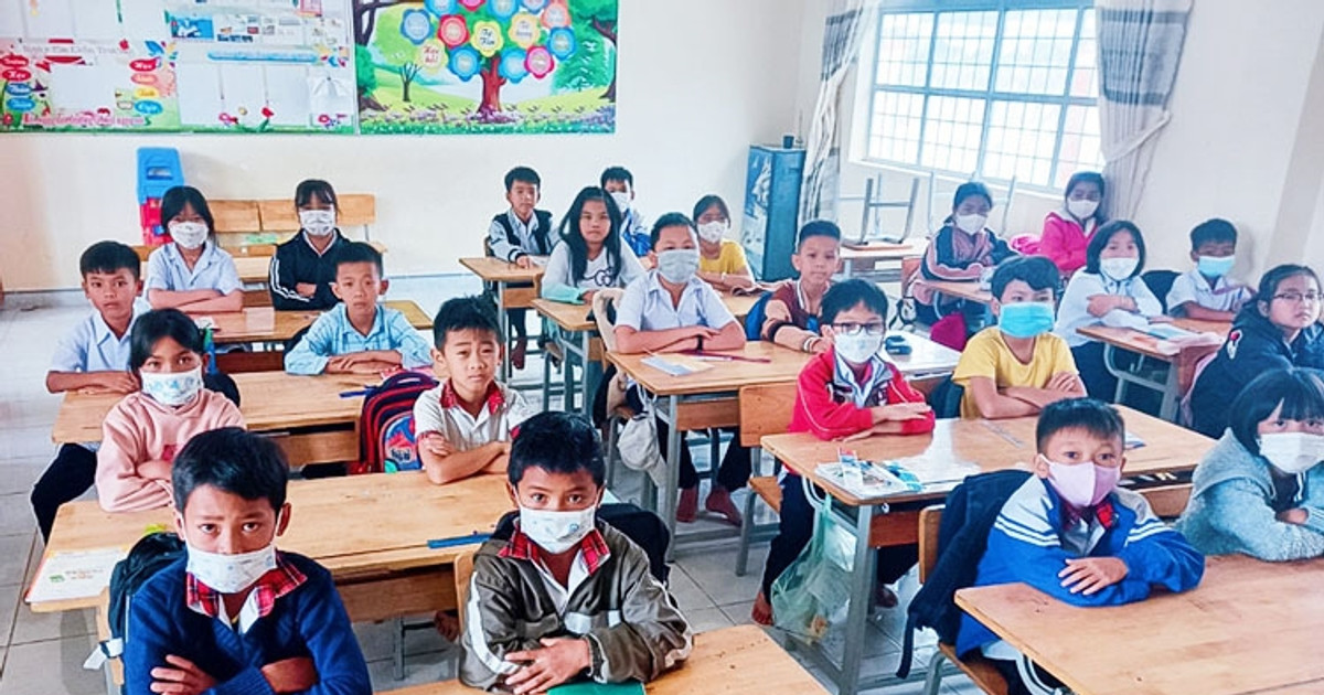 Đam Rông: 99% học sinh lớp 1 đã ra lớp ngày tựu trường