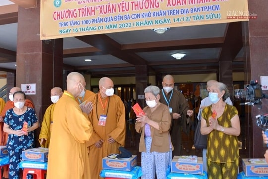 Trung ương Giáo hội Phật giáo Việt Nam kêu gọi chăm sóc Tết cho người có hoàn cảnh khó khăn