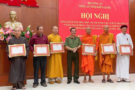 Kiên Giang: Giai đoạn 2014 - 2024 quần chúng Nhân dân đã cung cấp hơn 9 nghìn tin có giá trị cho lực lượng chức năng