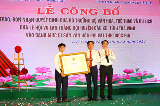 Lễ hội Vu lan Thắng hội huyện Cầu Kè là Di sản văn hóa phi vật thể cấp quốc gia