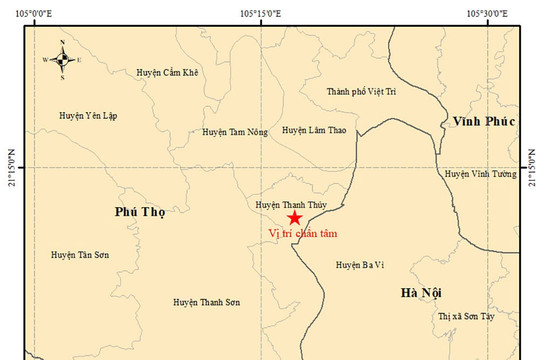 Phú Thọ xảy ra trận động đất mạnh, Hà Nội nhiều nơi cảm nhận sự rung lắc