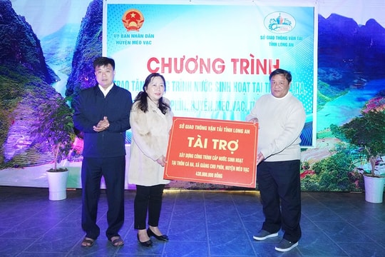 Trao tặng công trình cấp nước sinh hoạt cho đồng bào vùng cao Hà Giang